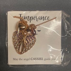 Cassiel angel necklace